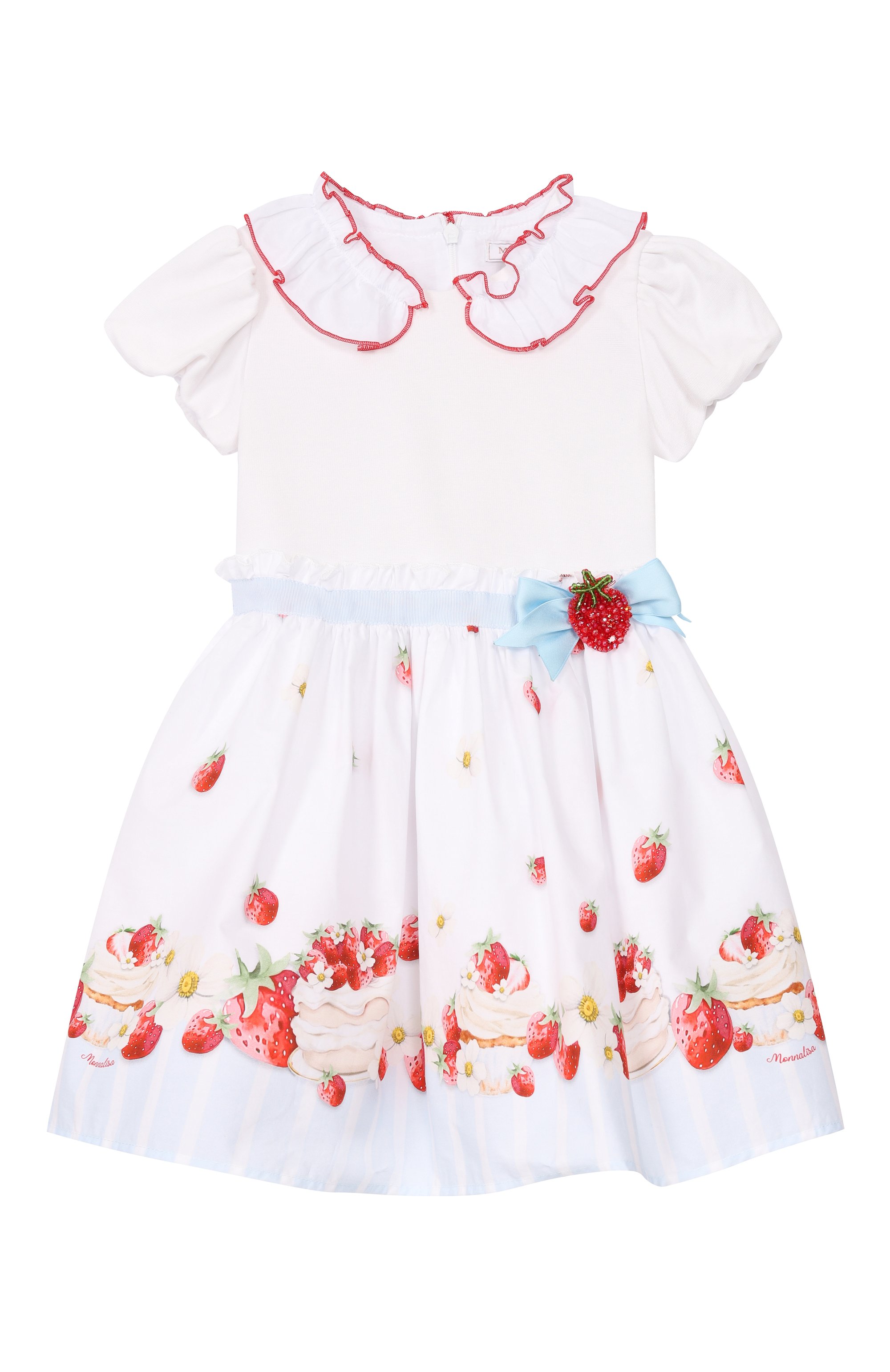 Хлопковое платье MONNALISA, арт. 31G919, фото 1