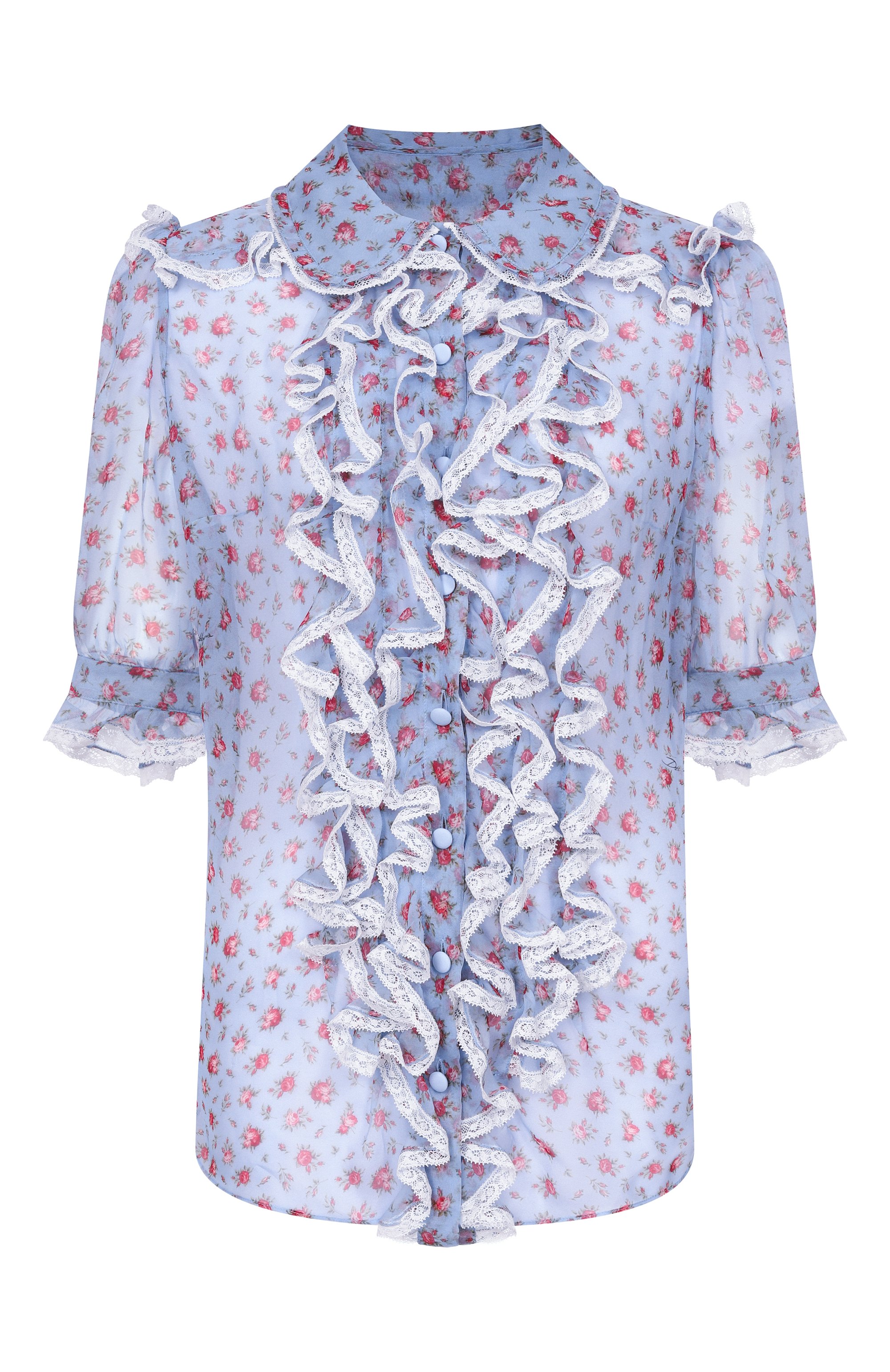 Блузка из шелка и хлопка DOLCE & GABBANA, арт. F5U03T/IS10I, фото 1