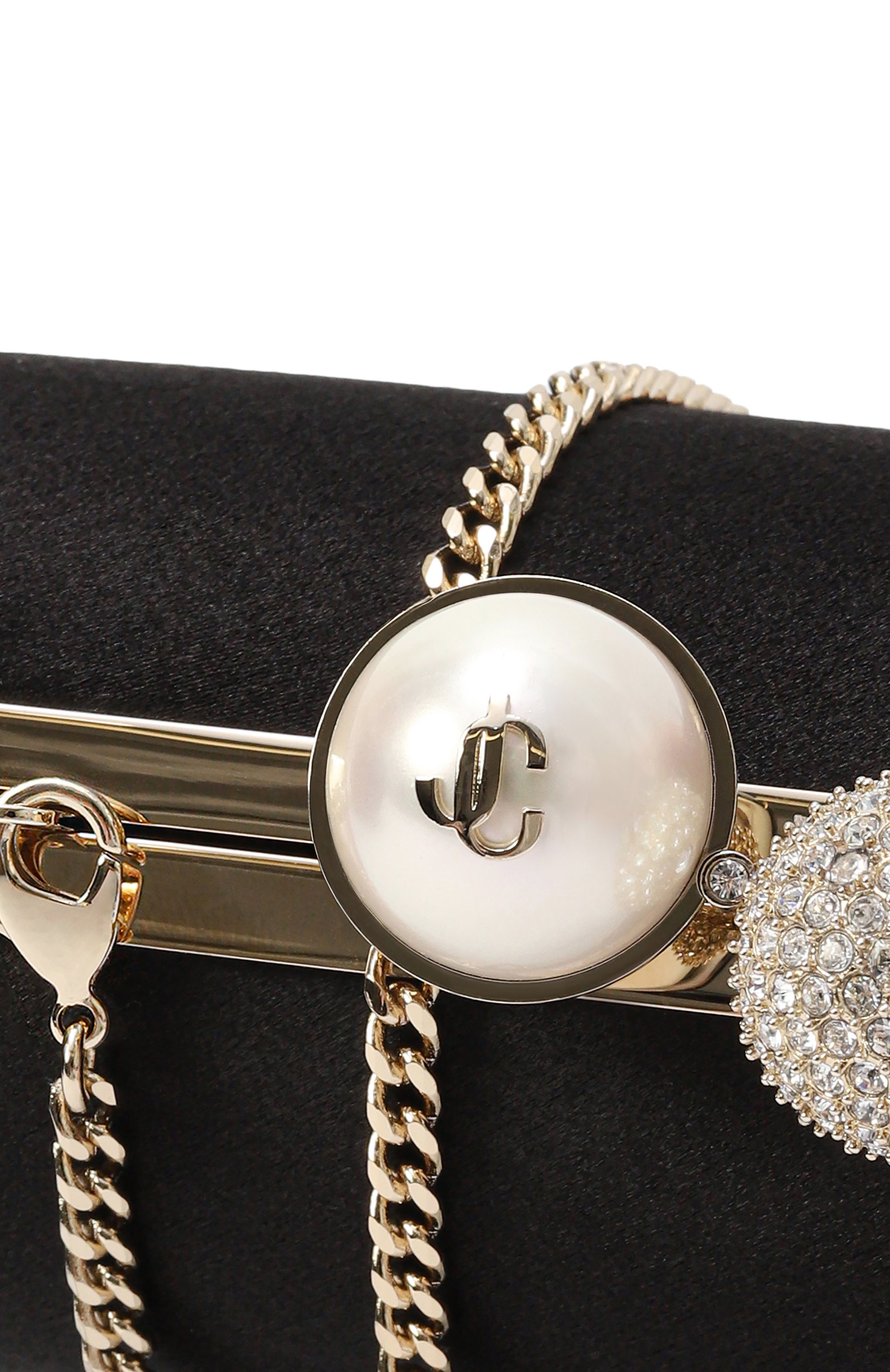 Клатч cloud JIMMY CHOO черного цвета по цене 236500 руб., арт. CL0UD/TLL, фото 3 Клатч cloud JIMMY CHOO, арт. CL0UD/TLL, фото 3