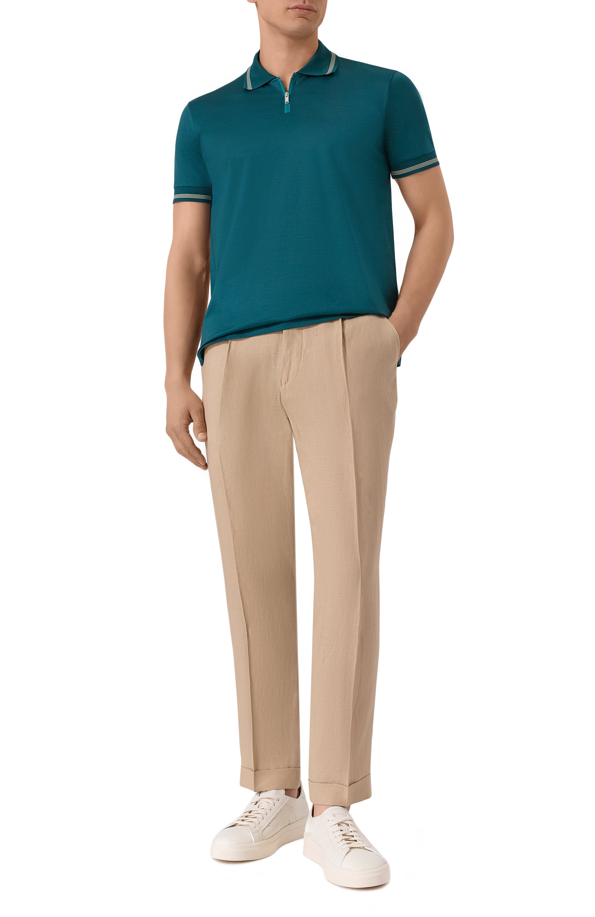 Хлопковое поло DANIELE FIESOLI, арт. SE1203, фото 2