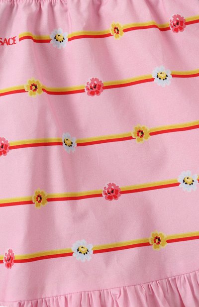 Хлопковые шорты VERSACE розового цвета по цене 22650 руб., арт. 1018692/1A13149, фото 3 Хлопковые шорты VERSACE, арт. 1018692/1A13149, фото 3