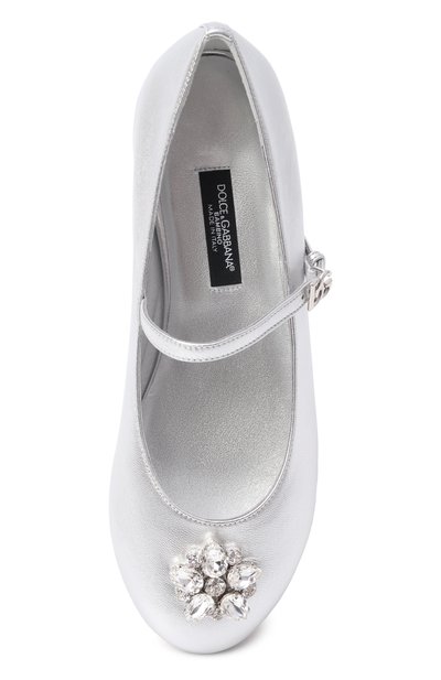 Кожаные балетки DOLCE & GABBANA, арт. D11376/AX261_002, фото 4