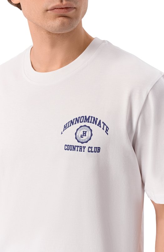 Хлопковая футболка HINNOMINATE HMABM01561 Белый  HMABM01561 Фото 5