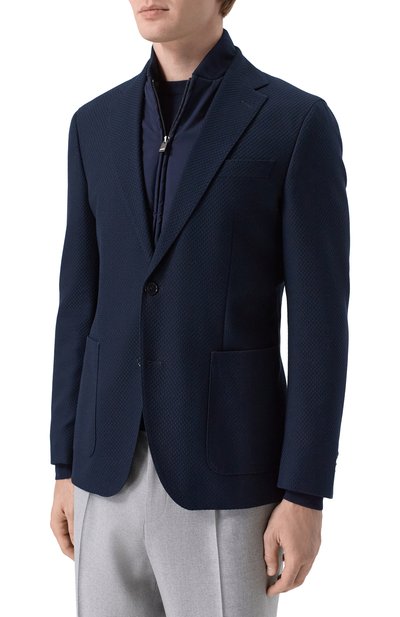 Пиджак из хлопка и шерсти BOSS, арт. 50556959, фото 3