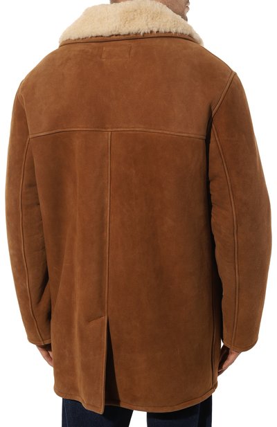 Дубленка из овчины GUCCI коричневого цвета по цене 705600 руб., арт. 674511 XSAB8, фото 4 Дубленка из овчины GUCCI, арт. 674511 XSAB8, фото 4