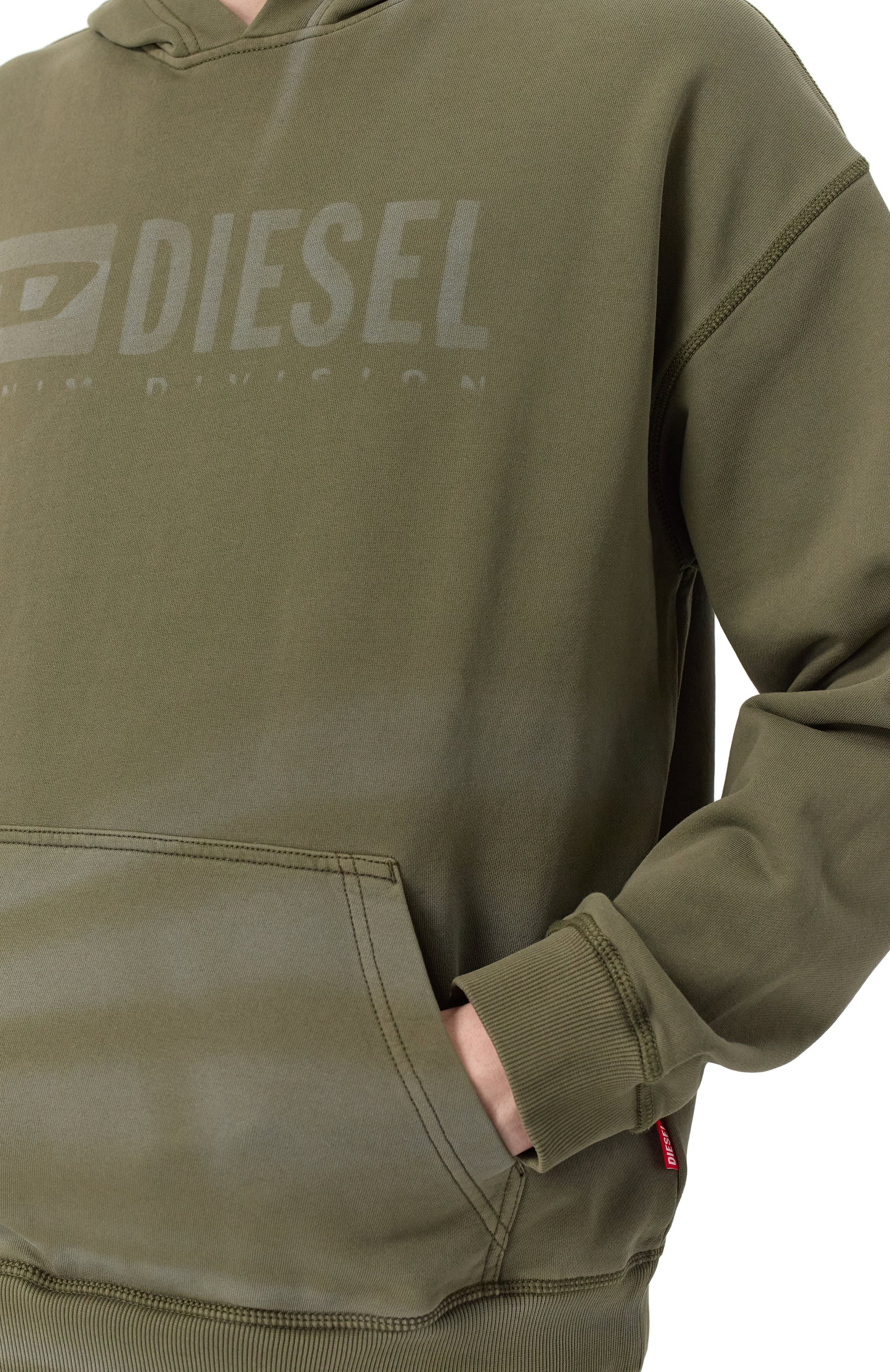 Хлопковое худи DIESEL, арт. A16429/0LJBT, фото 5