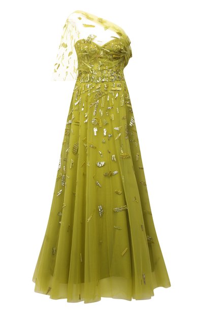 Платье с отделкой пайетками ZUHAIR MURAD, арт. FDR21019/EMNI001, фото 1