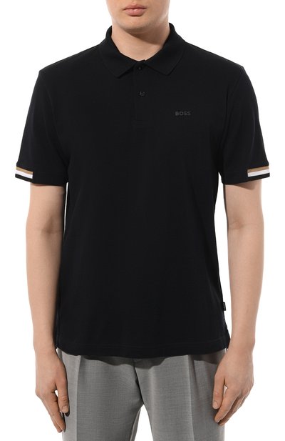 Хлопковое поло BOSS, арт. 50467113, фото 3