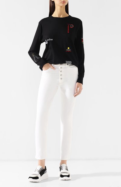 Хлопковый лонгслив PROENZA SCHOULER черного цвета по цене 12850 руб., арт. WL1914050-JCE104, фото 2 Хлопковый лонгслив PROENZA SCHOULER, арт. WL1914050-JCE104, фото 2