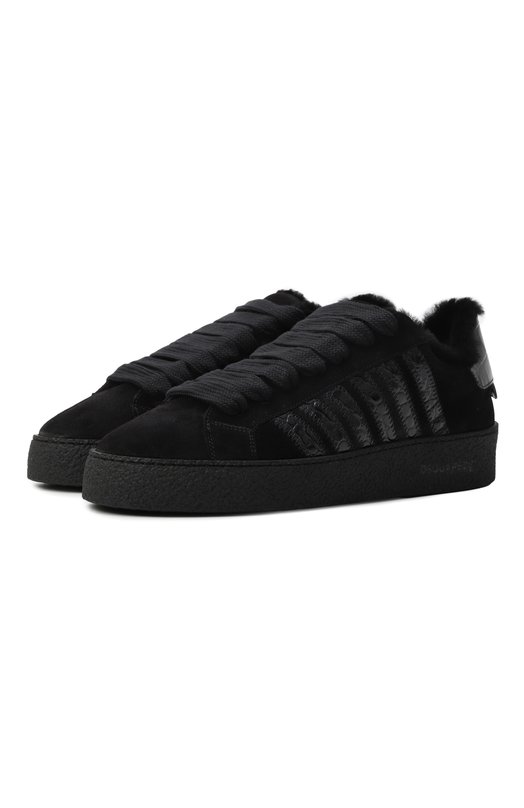 Замшевые кеды Rapper's Delight Dsquared2 SNM0459/23808548 Чёрный SNM0459/23808548