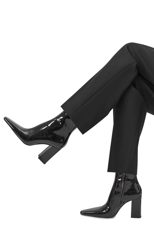 Лакированные ботильоны Rainer 90 Saint Laurent 827733/1TV00 Чёрный  827733/1TV00 Фото 2