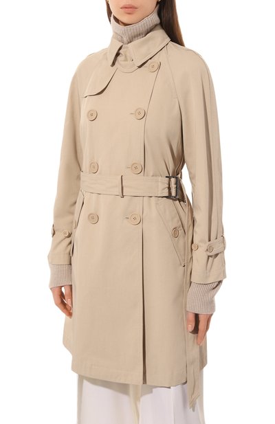 Тренч EMPORIO ARMANI светло-бежевого цвета по цене 59950 руб., арт. 3R2L72/2NHYZ, фото 3 Тренч EMPORIO ARMANI, арт. 3R2L72/2NHYZ, фото 3