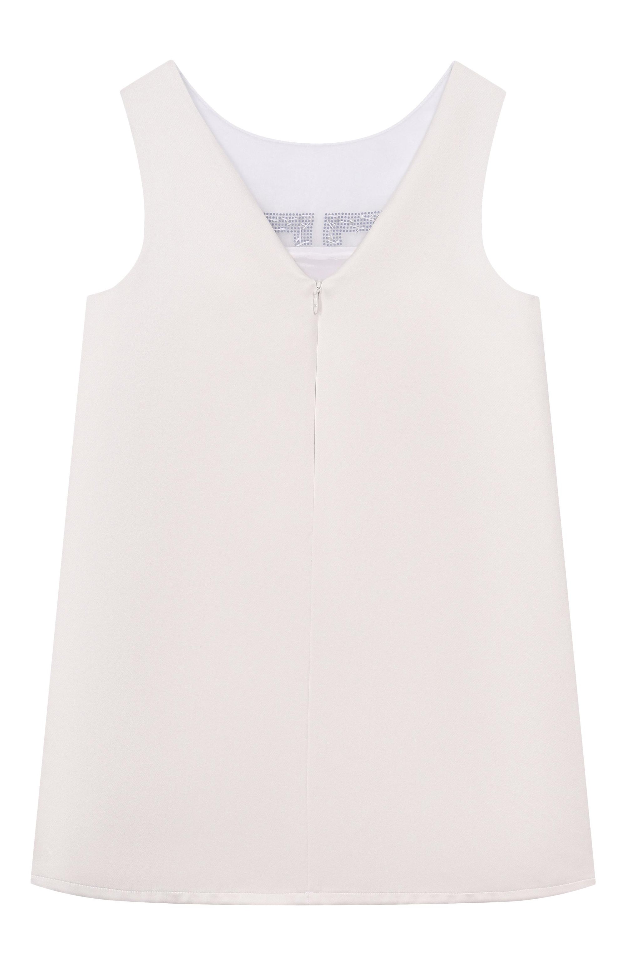 Платье ELISABETTA FRANCHI LA MIA BAMBINA молочного цвета по цене 38800 руб., арт. EFAB6600/RA016_001, фото 2 Платье ELISABETTA FRANCHI LA MIA BAMBINA, арт. EFAB6600/RA016_001, фото 2