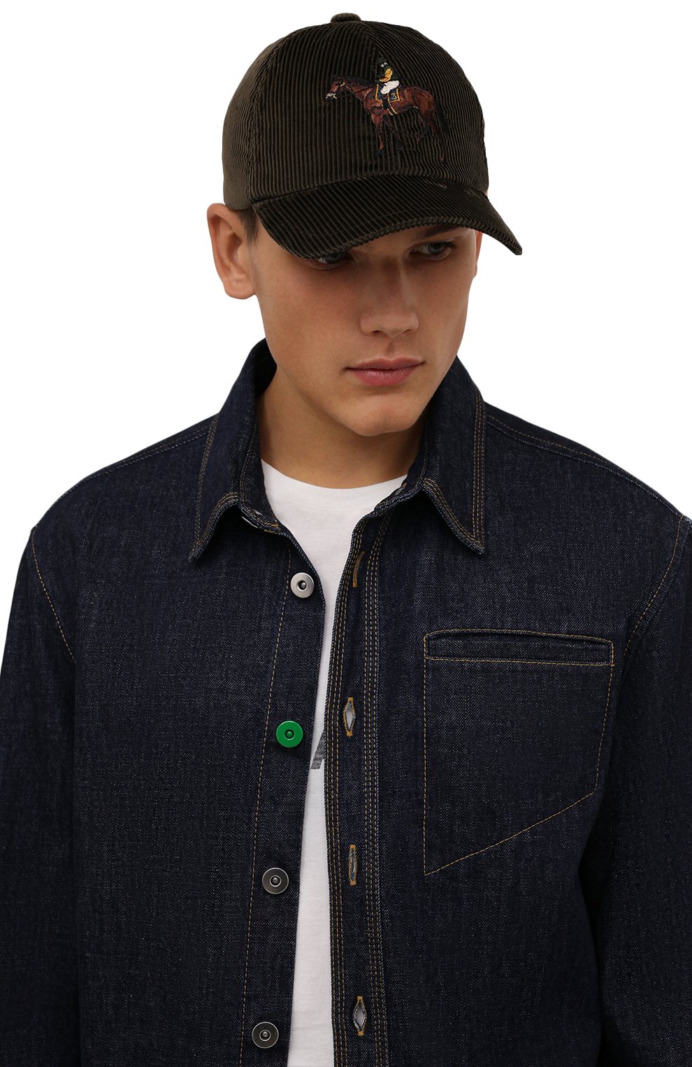 Хлопковая бейсболка RALPH LAUREN, арт. 790850573, фото 2