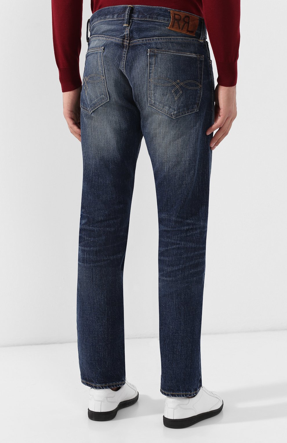 Джинсы прямого кроя RRL синего цвета по цене 52750 руб., арт. 782658886, фото 4 Джинсы прямого кроя RRL, арт. 782658886, фото 4