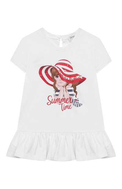 Хлопковая футболка MONNALISA, арт. 317613P2, фото 1