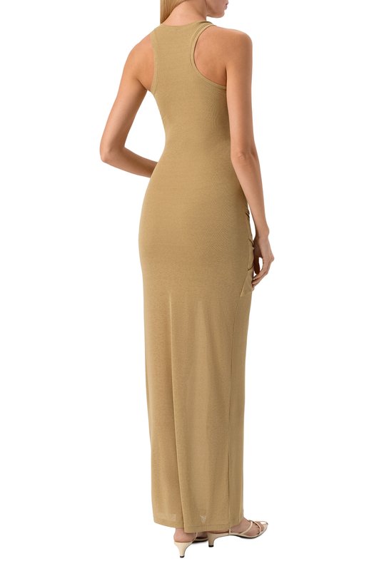 Шерстяное платье Nanushka ARISA Бежевый  ARISA Фото 3