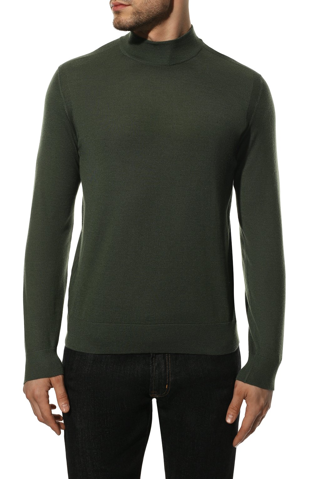 Водолазка из кашемира и шелка STEFANO RICCI зеленого цвета по цене 126000 руб., арт. K606125L10/F22302, фото 3 Водолазка из кашемира и шелка STEFANO RICCI, арт. K606125L10/F22302, фото 3