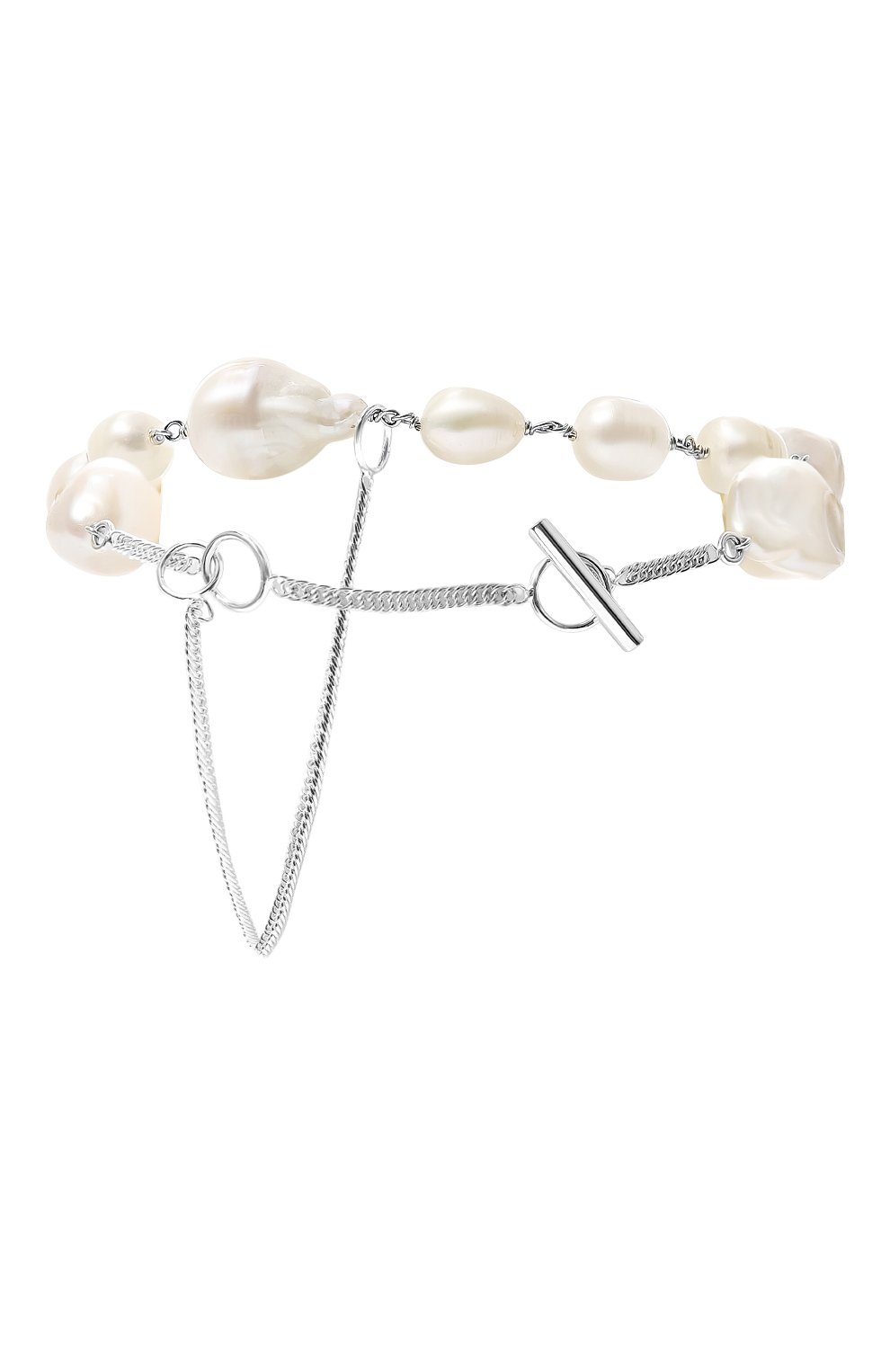 Браслет JIL SANDER серебряного цвета по цене 83750 руб., арт. J12UY0008 J12033, фото 3 Браслет JIL SANDER, арт. J12UY0008 J12033, фото 3