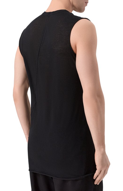Хлопковая майка Rick Owens RU01F2151/UC Чёрный  RU01F2151/UC Фото 4