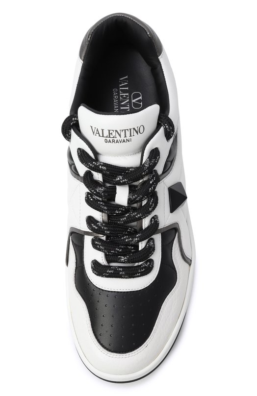 Кожаные кеды One Stud XL Valentino 7Y2S0G37/WRI Белый  7Y2S0G37/WRI Фото 6