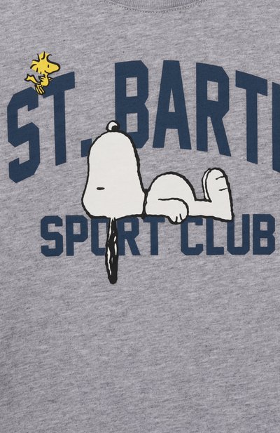 Хлопковая футболка MC2 SAINT BARTH серого цвета по цене 8580 руб., арт. CAM0001-01530I, фото 3 Хлопковая футболка MC2 SAINT BARTH, арт. CAM0001-01530I, фото 3