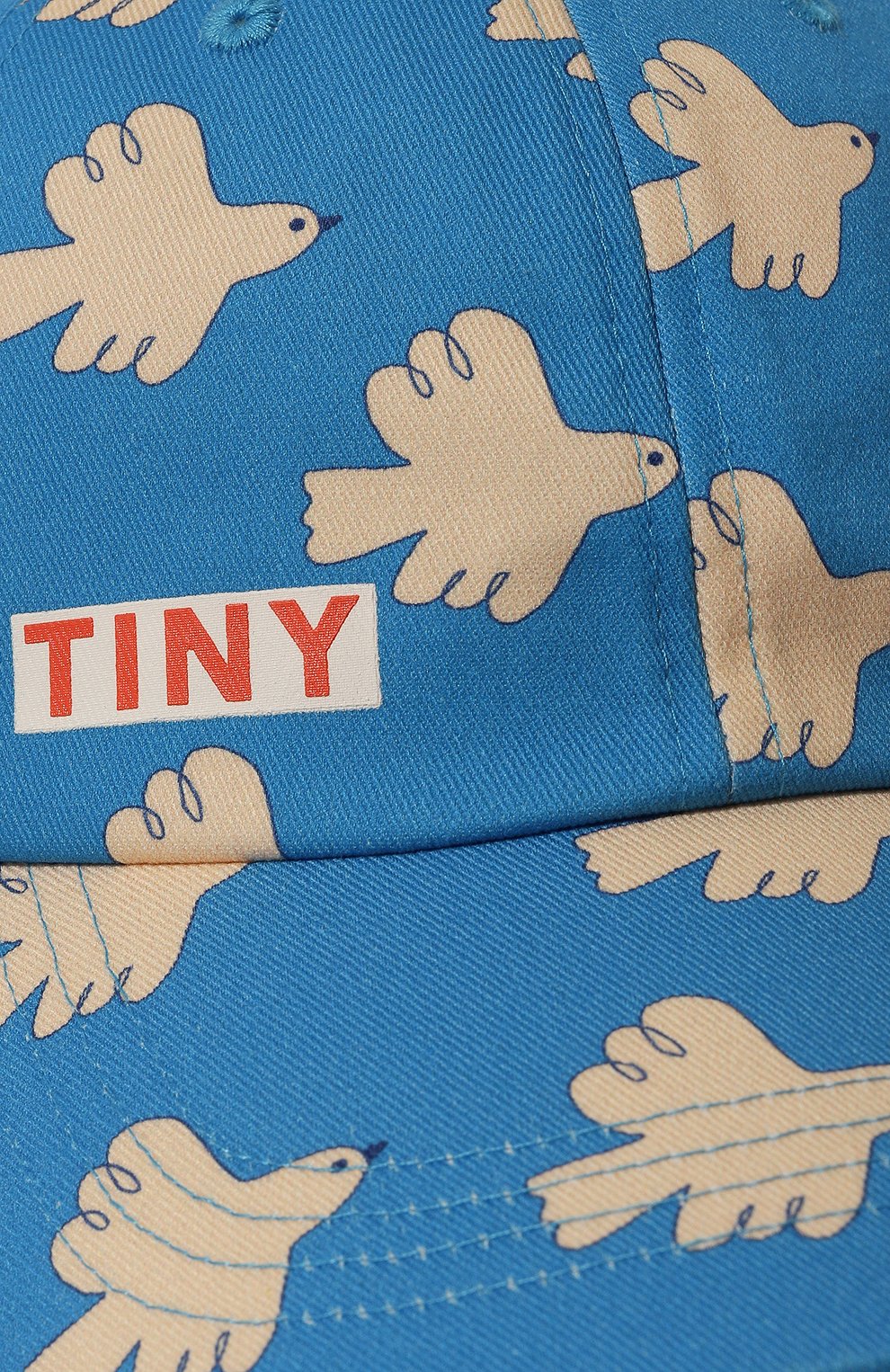 Хлопковая бейсболка TINYCOTTONS синего цвета по цене 7600 руб., арт. SS24-353, фото 3 Хлопковая бейсболка TINYCOTTONS, арт. SS24-353, фото 3