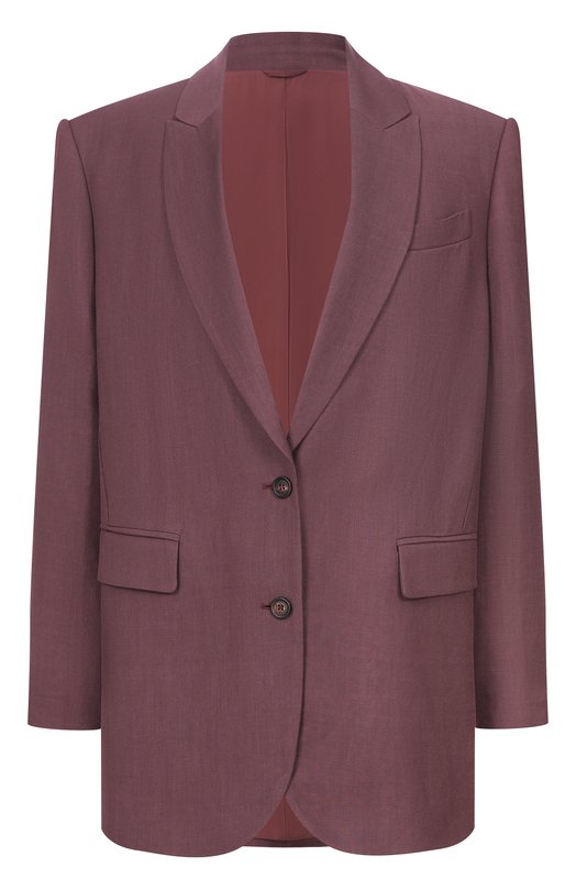 Жакет из вискозы и льна Brunello Cucinelli MH1267291 Фиолетовый MH1267291