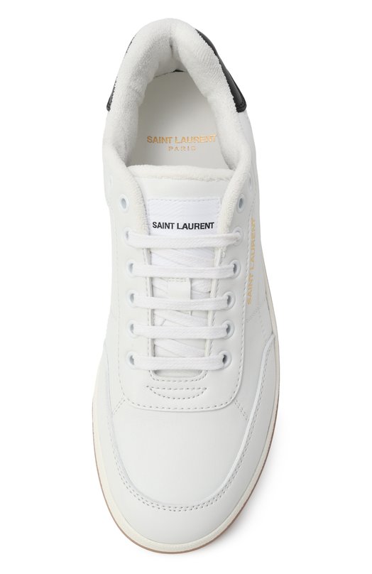 Кожаные кеды SL61 Saint Laurent 819478/00NI0 Белый  819478/00NI0 Фото 6