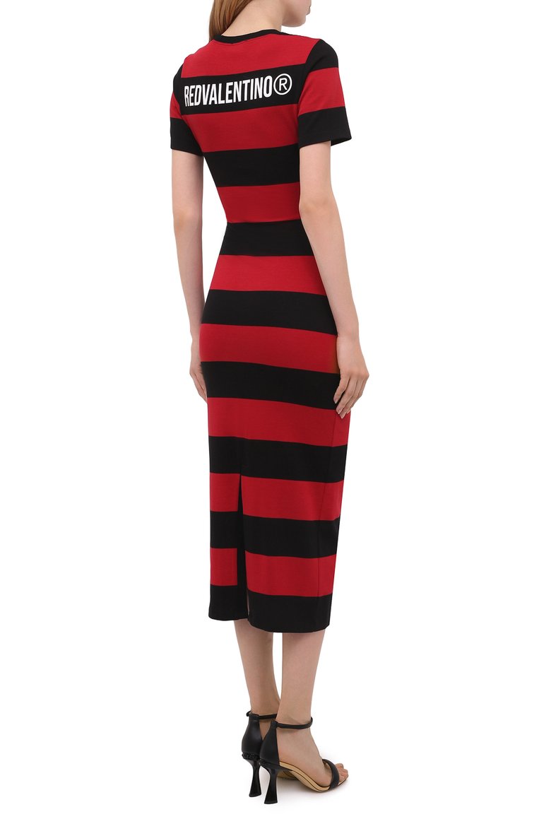Хлопковое платье REDVALENTINO, арт. WR3MJ07G/61N, фото 4