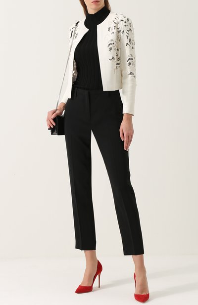 Кожаная куртка с круглым вырезом и перфорацией RALPH LAUREN, арт. 290671367, фото 2