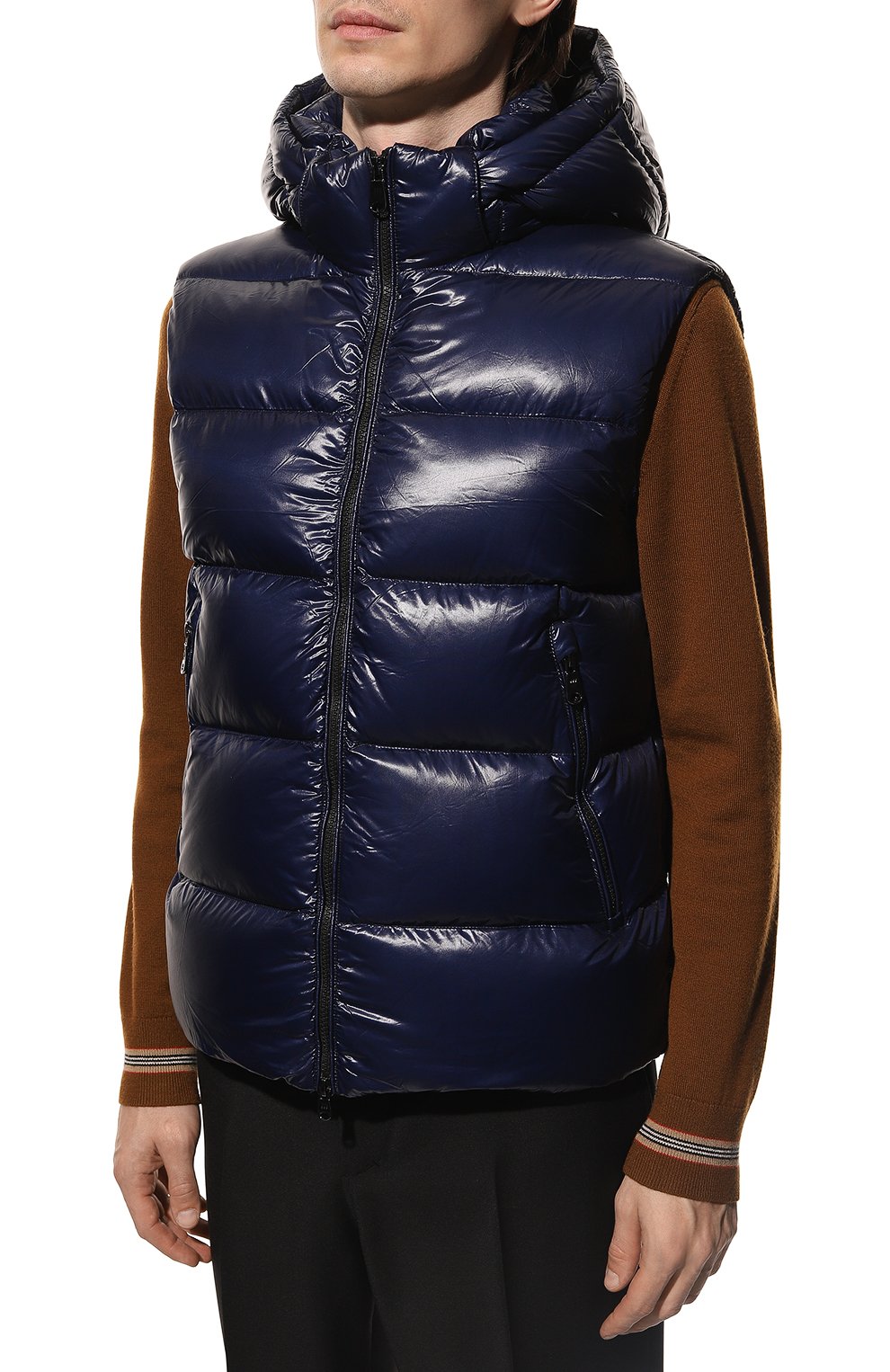 Пуховый жилет HETREGO синего цвета по цене 38100 руб., арт. 8M560/WAY, фото 3 Пуховый жилет HETREGO, арт. 8M560/WAY, фото 3