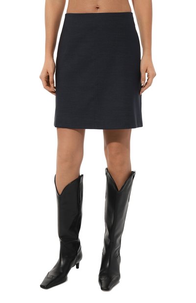 Юбка NOBLE&BRULEE темно-синего цвета по цене 45000 руб., арт. NB74/131222/31К, фото 3 Юбка NOBLE&BRULEE, арт. NB74/131222/31К, фото 3