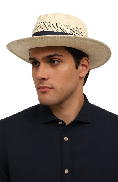 Соломенная шляпа SARTORIO светло-бежевого цвета по цене 45400 руб., арт. SCAPP03/SX689302, фото 2 Соломенная шляпа SARTORIO, арт. SCAPP03/SX689302, фото 2