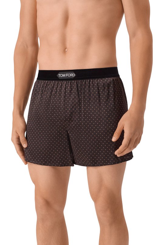 Шелковые боксеры Tom Ford T4LE4/209 Коричневый  T4LE4/209 Фото 2