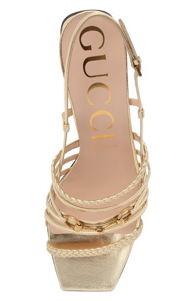 Кожаные босоножки GUCCI, арт. 645404/B8B00, фото 5