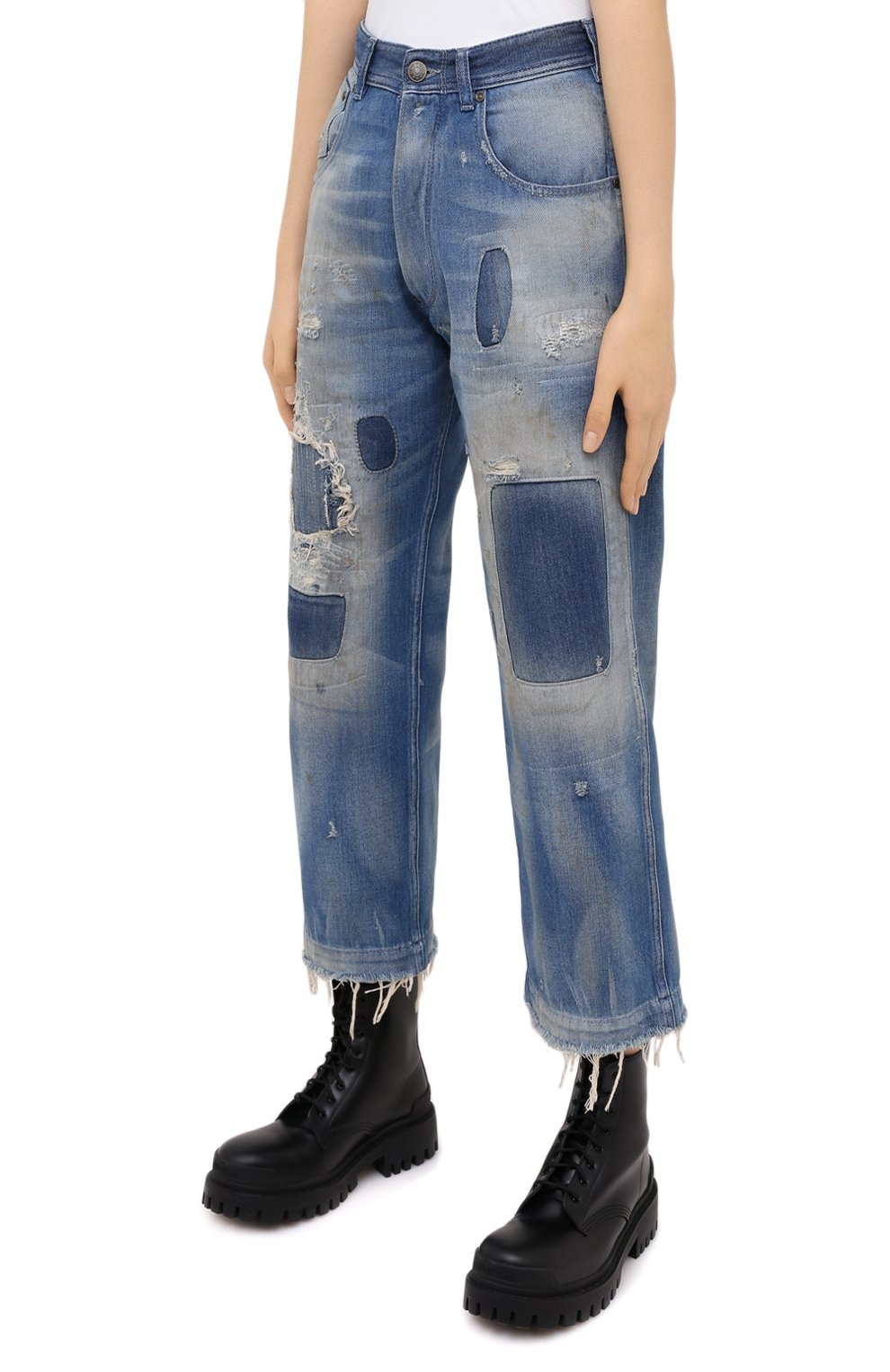 Джинсы MAISON MARGIELA синего цвета по цене 82650 руб., арт. S29LA0079/S30528, фото 3 Джинсы MAISON MARGIELA, арт. S29LA0079/S30528, фото 3