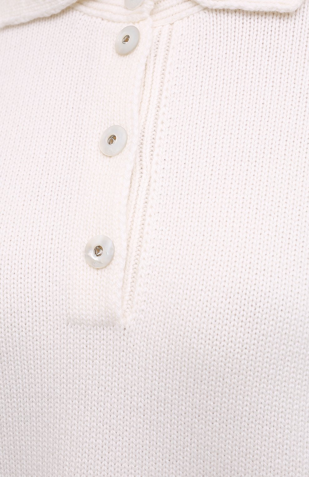 Кашемировое поло LORO PIANA кремового цвета по цене 224500 руб., арт. FAM0652, фото 5 Кашемировое поло LORO PIANA, арт. FAM0652, фото 5