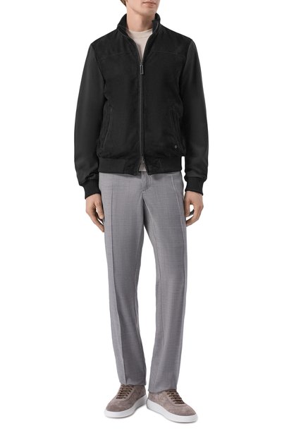 Кожаный бомбер STEFANO RICCI черного цвета по цене 619000 руб., арт. MDJ6100190/5911_001, фото 2 Кожаный бомбер STEFANO RICCI, арт. MDJ6100190/5911_001, фото 2