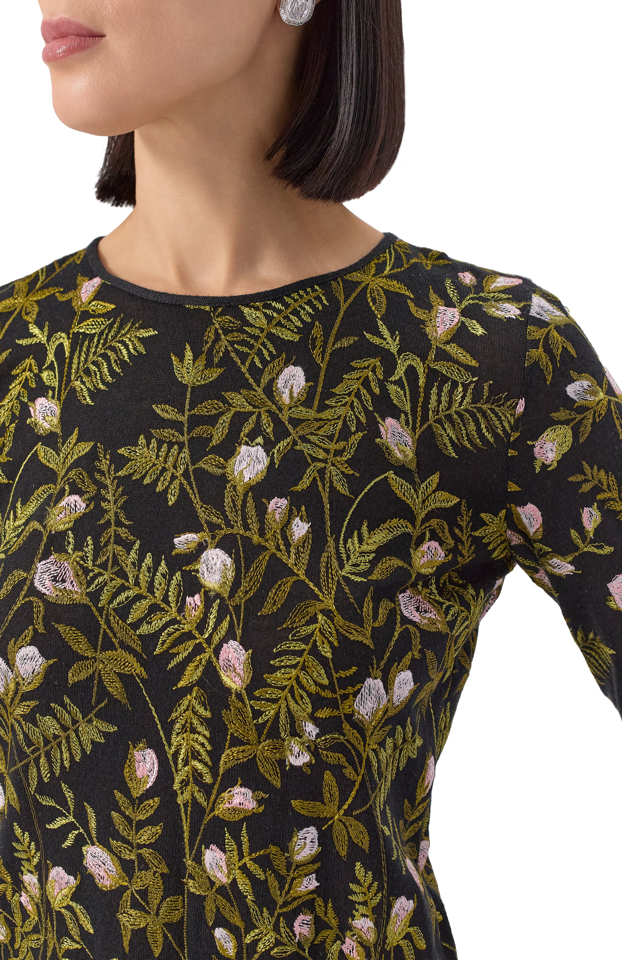 Пуловер из кашемира и шелка GIAMBATTISTA VALLI, арт. 25FWPVCM0M24/02CAS, фото 5