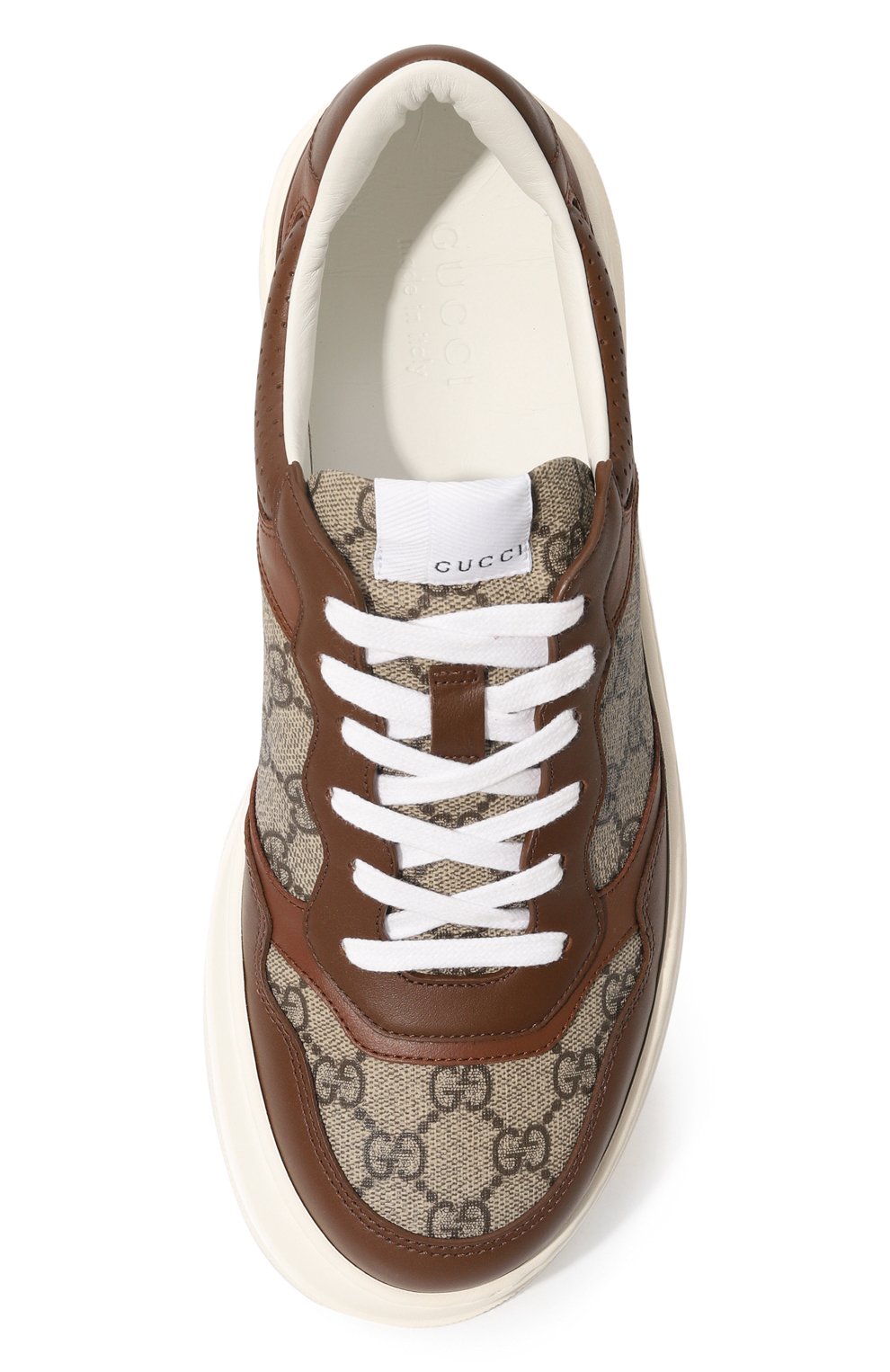 Кожаные кеды chunky b GUCCI, арт. 669582/UPGA0, фото 6