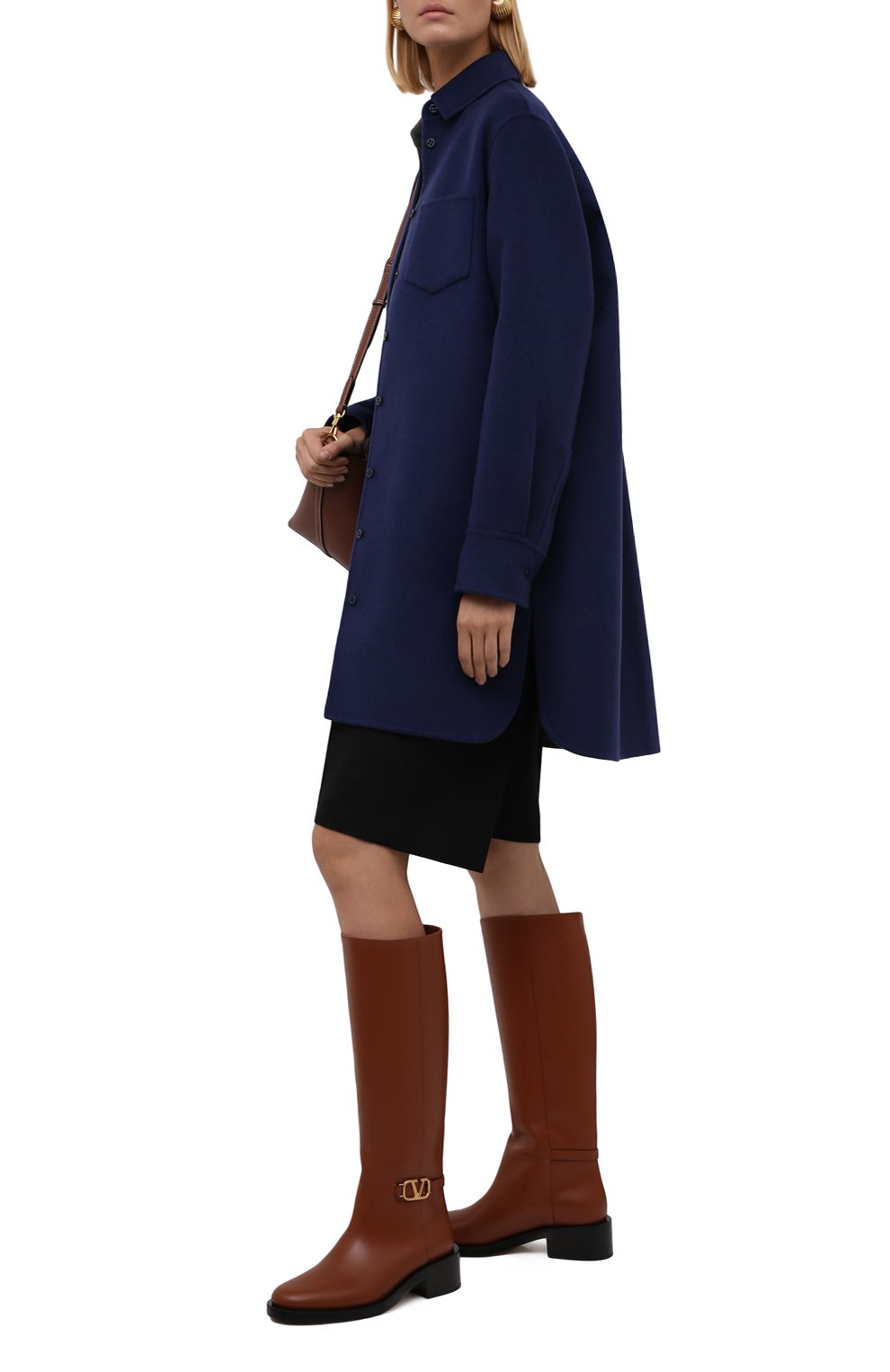 Кожаные сапоги vlogo signature VALENTINO, арт. WW2S0CF3/DSH, фото 2