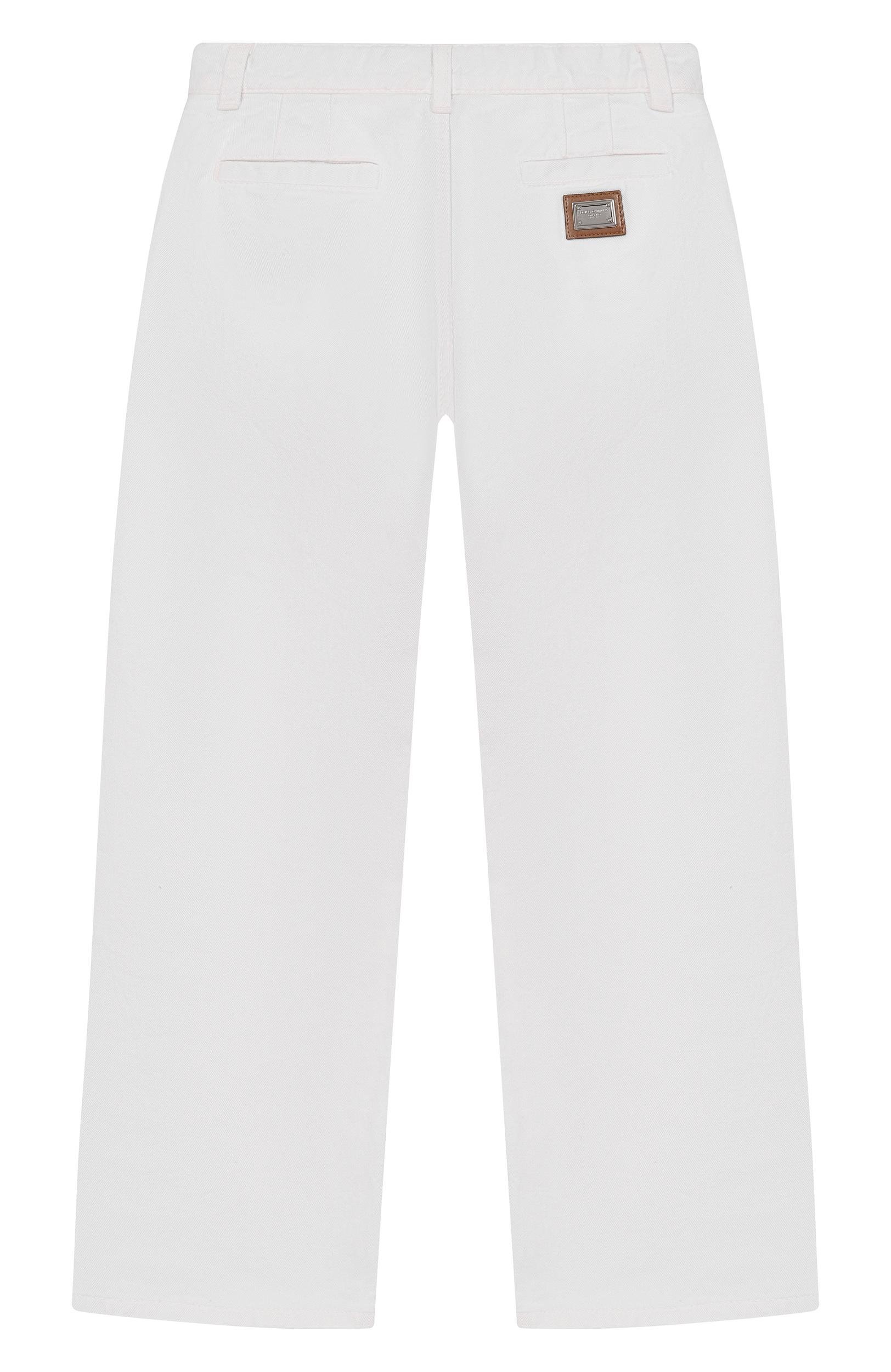 Джинсы DOLCE & GABBANA белого цвета по цене 44150 руб., арт. L53P63/LDD94_001, фото 2 Джинсы DOLCE & GABBANA, арт. L53P63/LDD94_001, фото 2