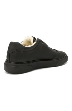 Мужские кожаные кеды HARRYS OF LONDON черного цвета, арт. TUBE WARM TECH LEATHER | Фото 4 (Подошва: Массивная; Статус проверки: Проверено, Проверена категория; Материал утеплителя: Овчина, Натуральный мех; Стили: Классический; Материал сплава: Проставлено, Проверено; Драгоценные камни: Проставлено; Материал внешний: Натуральная кожа; Кросс-КТ: Низкие)