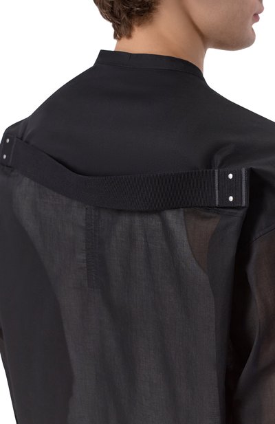 Хлопковая рубашка RICK OWENS, арт. RU01F2295/CV, фото 5
