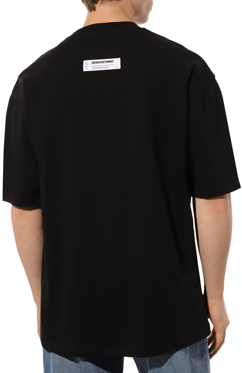 Хлопковая футболка DIEGO VENTURINO, арт. D3W4DVTS0ZHF, фото 4