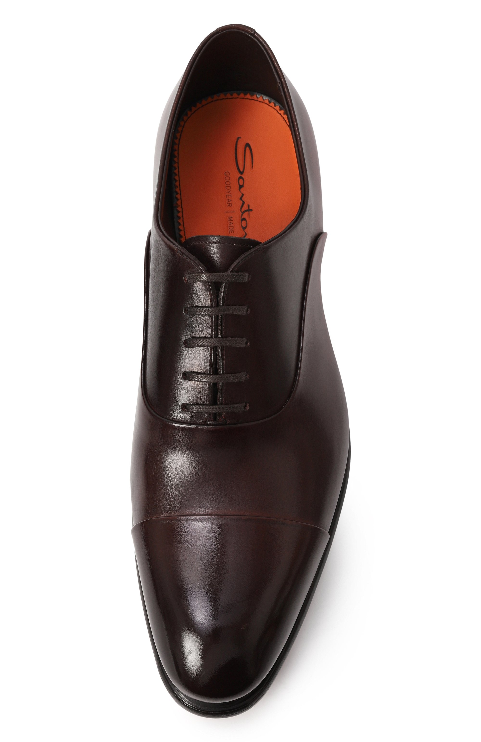 Кожаные оксфорды carter SANTONI бордового цвета по цене 113500 руб., арт. MCCG12621MC1HVSY, фото 6 Кожаные оксфорды carter SANTONI, арт. MCCG12621MC1HVSY, фото 6