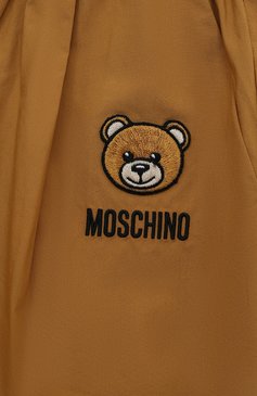 Детские хлопковые шорты MOSCHINO светло-коричневого цвета, арт. HDQ018/LLA11/10-14 | Фото 3 (Материал внешний: Хлопок; Материал сплава: Проставлено; Нос: Не проставлено; Случай: Повседневный; Тематический товар: Teddy Bear; Ростовка одежда: 12 лет | 152 см, 16 лет | 164 см, 10 - 11 лет | 140 - 146см)