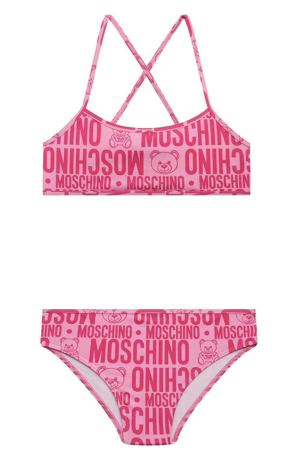 Раздельный купальник MOSCHINO розового цвета по цене 10800 руб., арт. HDL00K/LKA00/10A-14A, фото 1 Раздельный купальник MOSCHINO, арт. HDL00K/LKA00/10A-14A, фото 1