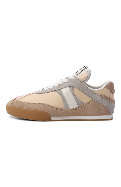 Кожаные кеды chloé kick CHLOÉ бежевого цвета по цене 88500 руб., арт. CH25W07IVE09238W, фото 4 Кожаные кеды chloé kick CHLOÉ, арт. CH25W07IVE09238W, фото 4